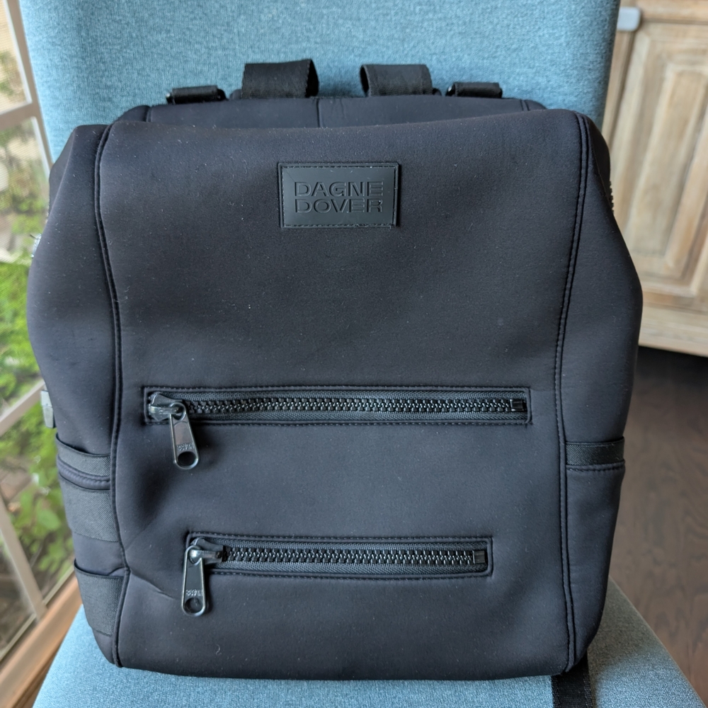 Dagne Dover Black Backpack with Minimalist Design